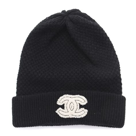 chanel black cashmere hat|Hat .